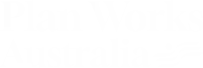 logo plan works australia council approvals white